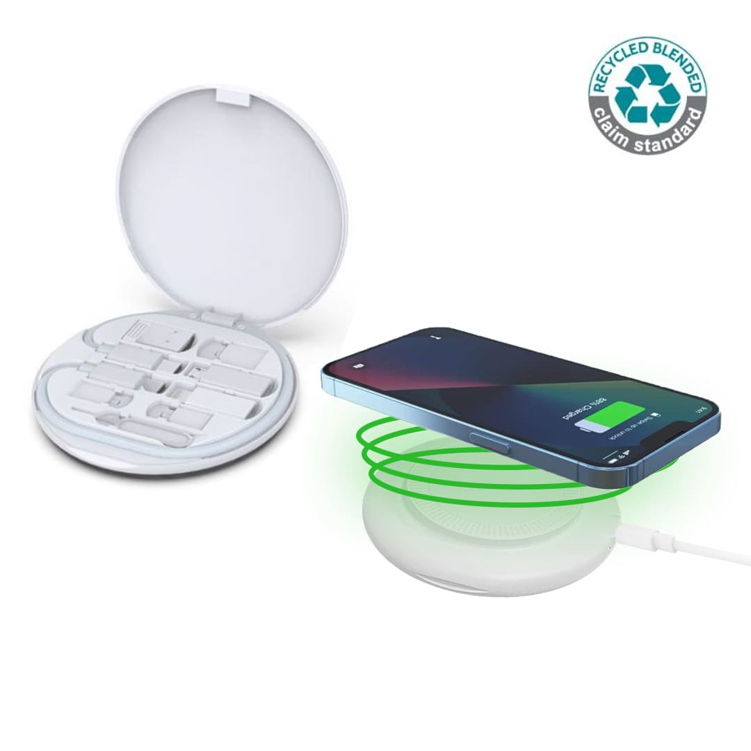2665WJ – Magnetic Wireless Charger Set (White)