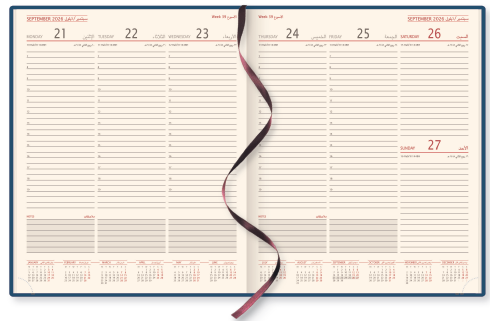 Executive weekly diary layout